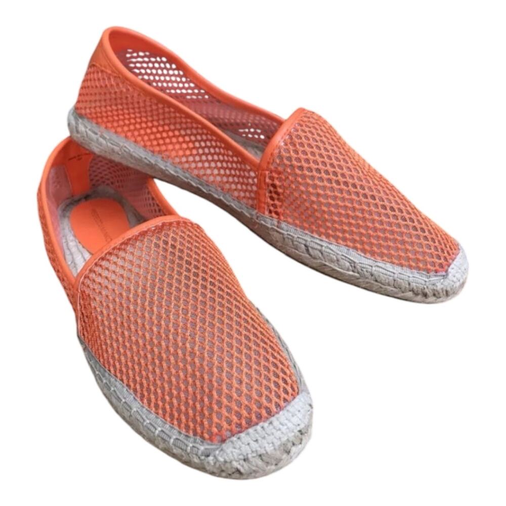 REBECCA MINKOFF Ginny Mesh Shoes Loafers Espadrilles Orange SIZE 9 M